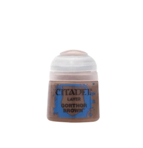 Citadel Gorthor Brown - Layer Paint Pot 12ml, Mini Paints, Lot of 6 New, 22-47 - Picture 1 of 4