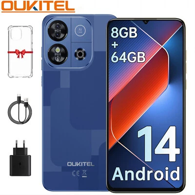 OUKITEL C57S Handy Ohne Vertrag 8GB+64GB Android 14 Smartphone 4300mAh Dual SIM - Bild 1 von 4