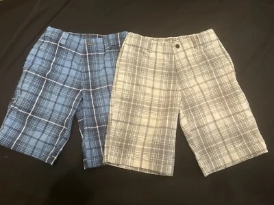 耐克高尔夫短裤 Tour Performance 男孩青少年小号格子 - 2 对批量 — 第 1/4 张图片