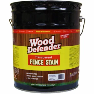 Wood Defender Transparent Fence Stain LEATHERWOOD 5-gallon - Picture 1 of 1