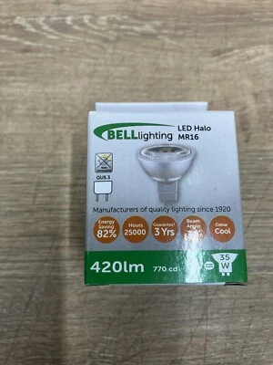 BELL 05526 6W 12V Pro LED Halo Classic MR16 - 4000K, 38° Beam - Image 1 of 3