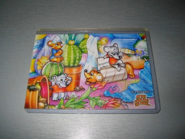 Ü Ei 2002 : Ü-Ei Puzzle Ist die Katze aus dem Haus + BPZ - Sammlungsauflösung - - Bild 1 von 1