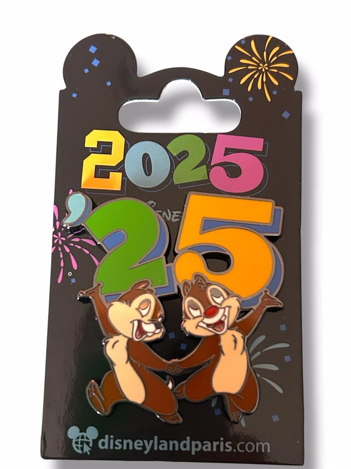 Prendedor Disney Chip And Dale 2025 OE Disneyland París Foto 1 de 1