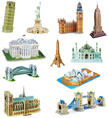 Modelli 3D Edifici Famosi E Monumenti Repliche Di Architettura Puzzle - Immagine 1 di 4