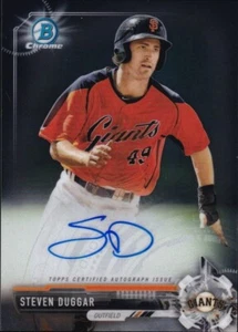 2017 Bowman Chrome Prospect Autographs - Steven Duggar Rookie Auto - Picture 1 of 4