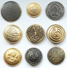 Group Of World Various Military And Civil Uniform Buttons (Y24-01)