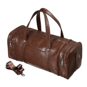 Leather Gym Sack Bag Men's WoMen's Sports Handbags Fitness Training Shoulder Bag - Bild 1 von 14