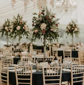 Hochzeit Mittelstücke Tischdeko Blumenhalter Sekteimer - Bild 1 von 10