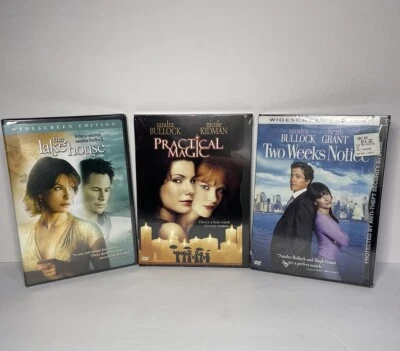 Practical Magic, The Lake House & 2 Week Notice -DVD Lot Sandra Bullock- New🔥🔥 - Image 1 of 4