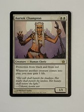 MTG - Auriok Champion, Fifth Dawn LP+ Rare White Magic The Gathering
