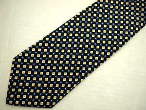 Brooks Brothers Herren Krawatte blau gelb geometrisch 100 % Seide 56 Zoll - Bild 1 von 4