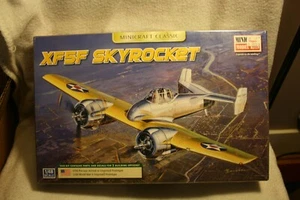 Minicraft XF5F Skyrocket 1/48 scale airplane model kit open box - Picture 1 of 2
