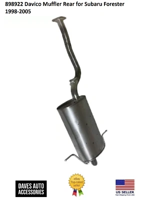 Задний глушитель Davico оригинальный сменный для Subaru Forester 1998-2005 годов выпуска - Изображение 1 из 3