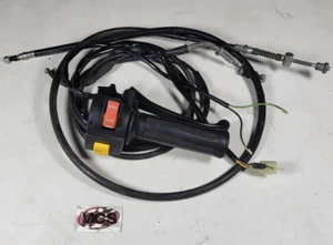 HONDA Elite 80 (CH 80) OEM Throttle/ brake handle bar control switch w/ cables - Picture 1 of 4