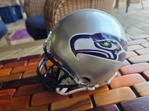 Custom Prototype Riddell NFL Throwback Mini Helmet Seattle Seahawks - Picture 1 of 2