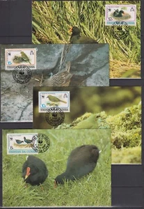F2036 - Tristan da Cunha 1991 - Maxicards - Vogels/Birds/Vögel WWF/WNF - Picture 1 of 1