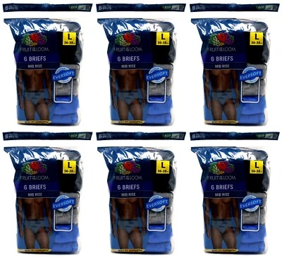 36 Calzoncillos grandes azules grises L 36-38 pulgadas tiro medio Fruit of the Loom G 91-97 CM Foto 1 de 4