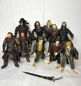 LOTR Lord of the Rings 2001 Marvel Lot of 10 Figures! Loose Used - Picture 1 of 24