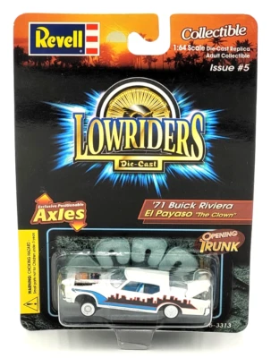 1999 Revell Lowriders Литой 1971 Buick Riviera El Payaso Клоун Масштаб 1:64 - Изображение 1 из 4