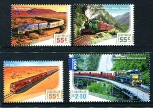 MINT 2010 RAILWAY JOURNEYS OF AUSTRALIA STAMP SET  - Picture 1 of 1
