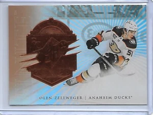 2024-25 UD SPX FINITE BRONZE OLEN ZELLWEGER INSERT HOCKEY CARD/599 - Picture 1 of 2