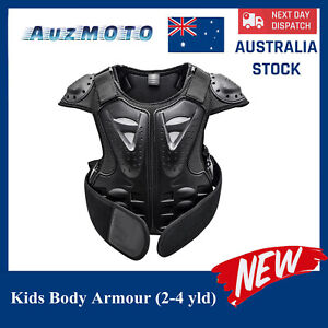 Kids Motorcycle Body Armour Armor Chest Protector Dirt bike ATV MX Skateboard