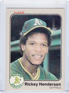 1983 Fleer Rickey Henderson Oakland Athletics #519