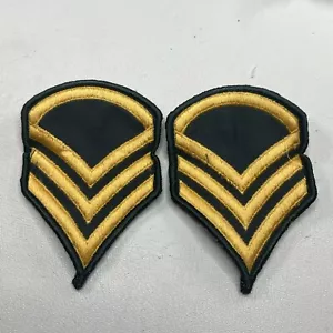 Vintage (NOS) 2 Patches UNITED STATES ARMY STAFF SERGEANT Patch Lot M006 - Picture 1 of 2