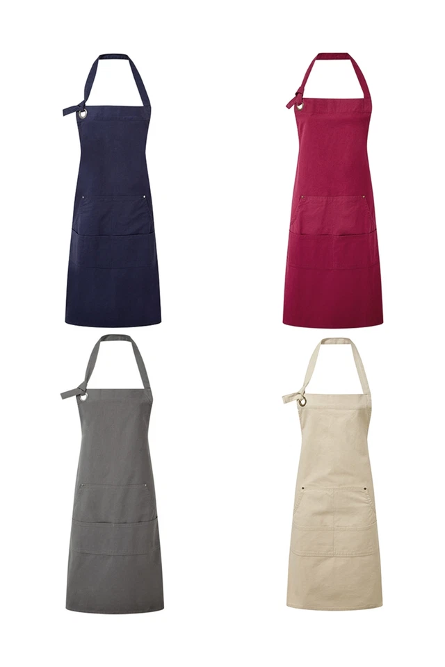 Premier Workwear Heavy Cotton Canvas Latzschürzen Schürze mit Tasche 72 x 86 cm