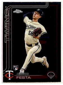 2025 Topps Chrome David Festa RC Minnesota Twins #156 - Picture 1 of 2