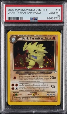 2002 POKEMON NEO DESTINY #11 DARK TYRANITAR-HOLO PSA 10 - Image 1 of 2