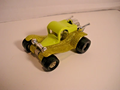 Vintage Tonka Totes Hot Rod 1970's Small Plastic Lime Green Sparkle - Image 1 of 4