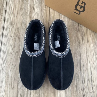 UGG Women's Tasman II Black UGG Suede Upper Wool Slippers 1174470 - Image 1 of 4