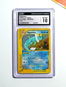 Pokemon CGC 10 Vaporeon #H31 Holo Skyridge 2003 Englisch - Bild 1 von 2