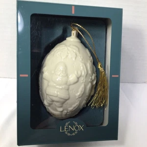 ​LENOX MARFIL PORCELANA FINA "SANTA" ADORNO DE NAVIDAD - REFLEJOS DORADOS - 1995 - Imagen 1 de 5