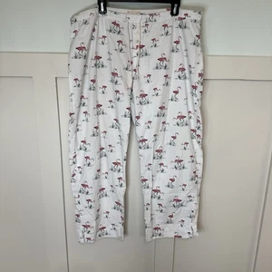 Love By Gap Dreamer 100% Cotton Pajama Pants Women’s xL Flamingo Print Tropical - Picture 1 of 7