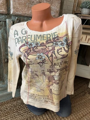 Top de mujer VANILLA SUGAR adornado "francés" manga 3/4 "talla M ¡NUEVO SIN ETIQUETAS! Foto 1 de 3