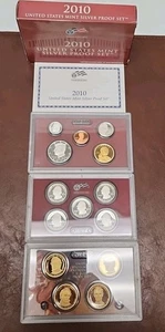 2010-S US Mint ARGENTO Proof Set 14 monete OGP & COA - Foto 1 di 5