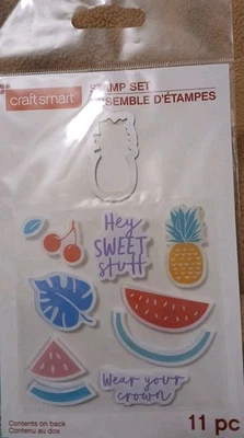 Craft Smart Stamp and Die Set pineapple fruit tropical - Image 1 of 2