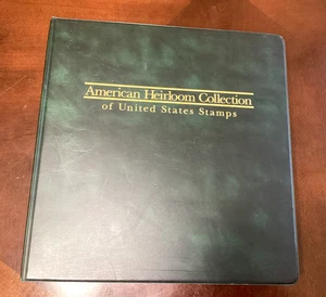 American Heirloom Collection Vol. 1 raccoglitore album francobolli USA con francobolli usati, supporti - Foto 1 di 13