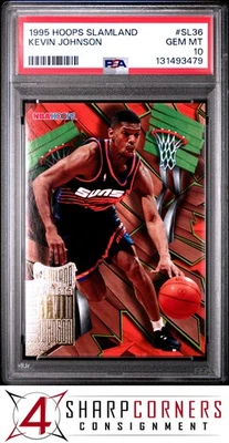Hoops Slamland 1995 #SL36 Kevin Johnson Suns Pop 1 PSA 10 Foto 1 de 3