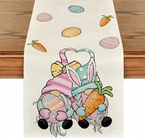 Tischläufer 40x140 cm Ostern Frühling Deko Zierdecke für Esstisch - Bild 1 von 6