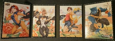 2023 Marvel Anime Vol 2 Hanafuda Booklets X-Men Jean Grey Jubilee Storm Beast  - Image 1 of 4