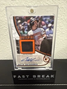 2025 topps serie 1 adley rutschman major league patch auto 1/25 - Foto 1 di 2
