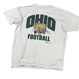 Camiseta de fútbol americano Ohio Bobcats estilo vintage con gráficos - Imagen 1 de 4