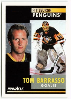 1991-92 Tom Barrasso Pinnacle - Pittsburgh Penguins - Image 1 of 2