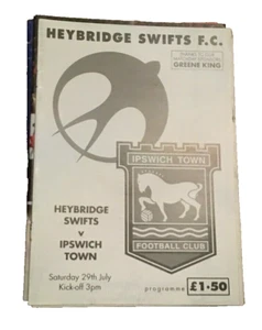 HEYBRIDGE SWIFTS V IPSWICH TOWN - PRE-SEASON FRIENDLY - 29/7/2000 - Picture 1 of 1