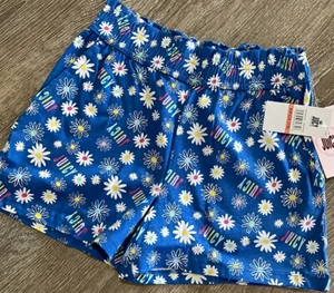 NWT Juicy By Juicy Couture Little Girls Pull-On Daisy Print Shorts, Size 7/8 - Picture 1 of 6