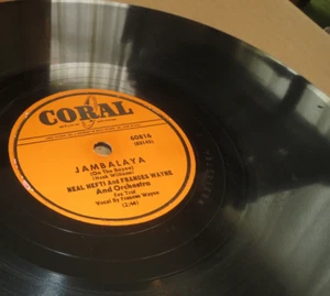 78RPM Coral Neal Hefti + Frances Wayne - Jambalaya / Two-Faced Clock, sharp EE- - Picture 1 of 4