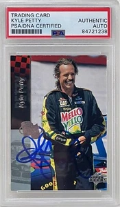 Kyle Petty Signed 1995 Upper Deck Silver Signature NASCAR Trading Card #4 PSA - Picture 1 of 2